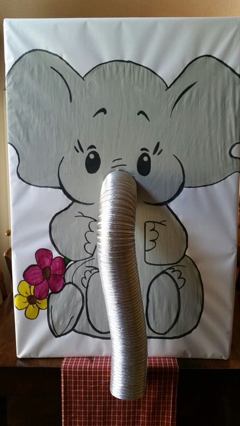 Feed the Elephant Harvest Carnival game inspired by Pinterest. Elephant Trunk Or Treat, Circus First Birthday, Diy Carnival Games, Backyard Carnival, Elephant Game, Diy Carnival, Backyard Summer, Summer Carnival, Elephant Birthday