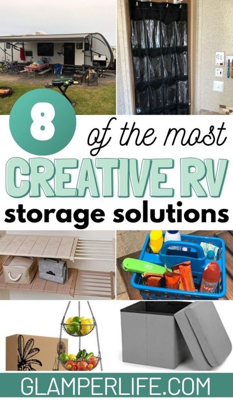 Toy Hauler Storage Ideas Rv Organization, Camper Toy Storage, Storage Ideas For Camper Travel Trailers, Camper Storage Solutions, Rv Trailer Storage Ideas, Diy Camper Storage Ideas, Rv Storage Solutions Travel Trailers, Airstream Storage Ideas, Rv Toy Storage