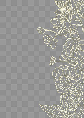 golden,line drawing,flowers,flower clipart,border clipart,flowers clipart,golden clipart,gold clipart,flower clipart outline Line Drawing Flowers, Flower Border Png, Drawing Borders, Wedding Symbols, Gold Clipart, Golden Line, Golden Texture, Graphics Design Ideas, Flower Outline