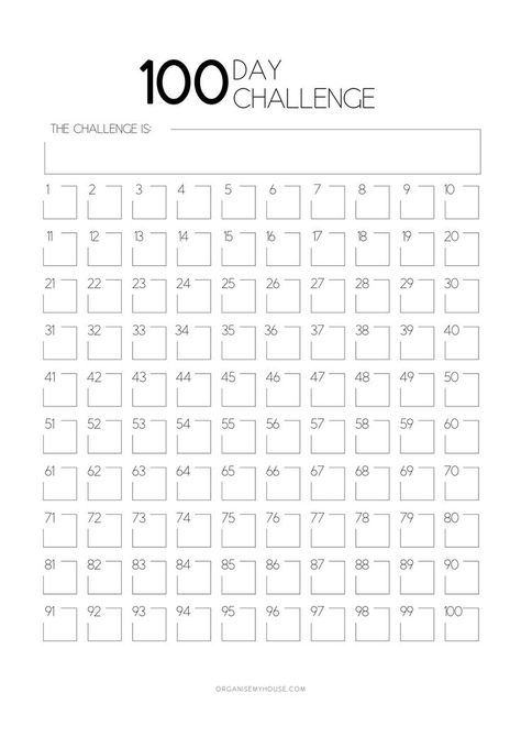 Goal Calendar, 100 Book Challenge, Day Checklist, Surfergirl Style, خريطة ذهنية, 100 Day Challenge, Planner Pdf, Checklist Template, Planner Printables Free