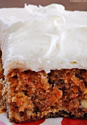 Jam Hands: Ina's Carrot and Pineapple Cake with Cream Cheese Frosting