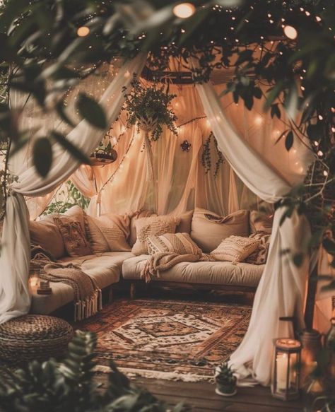 Cozy Background, Bohemian Rooms, Background Outside, Vibe Board, Home Bedroom Design, Boho Inspo, Cozy Patio, Cute Diy Room Decor, Bedroom Decor Cozy