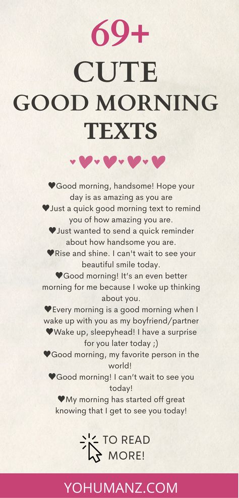 Romantic Texts For Him, Cute Morning Texts, Sweet Messages For Him, Good Morning Texts For Him, Sweet Texts For Him, Cute Messages For Him, Cute Good Morning Texts, Morning Message For Him, Morning Texts For Him