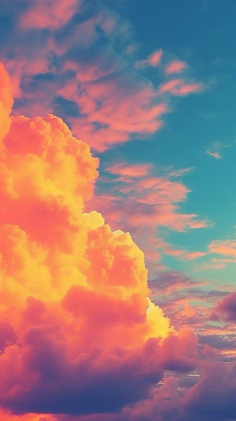 Pastel Pink Yellow Blue Aesthetic, Gradient Wallpaper Iphone, Cloud Spotting, Ghibli Painting, Cloud Mural, Wallpaper Iphone Dark, Pink Clouds Wallpaper, Sunset Gradient, Gradient Wallpaper