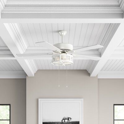 Coastal Ceiling Fans With Lights, Farmhouse Style Ceiling Fan, Lightning Ideas, White Ceiling Fan With Light, Coastal Ceiling Fan, Ceiling Fan White, Ceiling Remodel, Florida Furniture, Ceiling Fan Bedroom