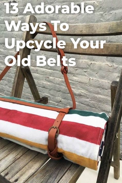 Belt it out! Transform your old belts into your next diy home decor! #diy #diyhomedecor #belts #upcycle Used Belts Ideas, Belt Repurpose, Old Belts Ideas Diy Projects, Uses For Old Leather Belts, Old Belts Ideas Upcycle, Repurposed Leather Belts, Belt Upcycle, Cheap Diy Headboard, Homemade Air Freshener