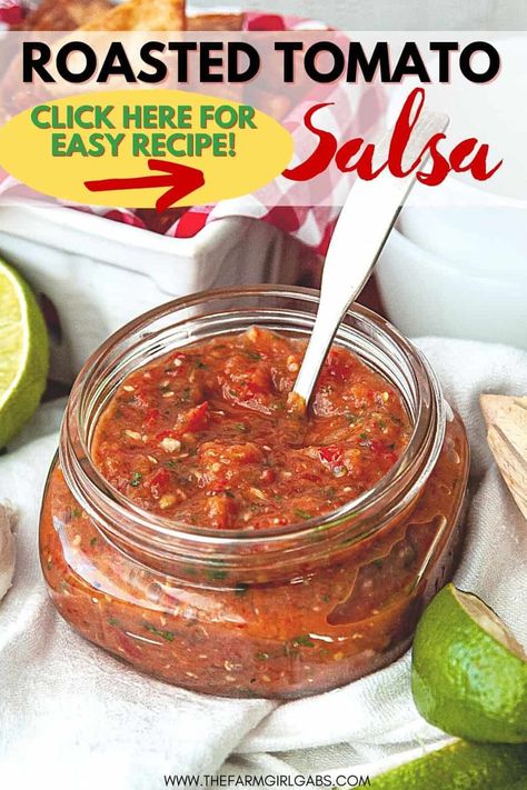 Roasted Tomato Salsa Recipe, Roasted Salsa Recipe, Restaurant Style Salsa Recipe, Tomatillo Salsa Recipe, Tomato Salsa Recipe, Roasted Tomato Salsa, Easy Salsa Recipe, Homemade Tortilla, Roasted Tomatillo