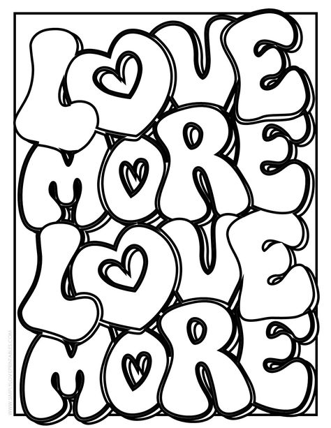 Love Printables, Hello Kitty Colouring Pages, Summer Coloring, Valentines Day Coloring Page, Love Coloring Pages, Sleepover Things, Valentines Day Coloring, Kitty Coloring, Hello Kitty Coloring