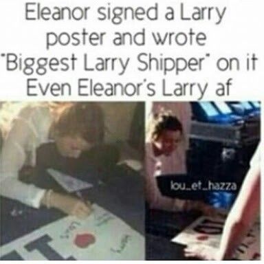 This if the final piece of the puzzle! Of course eleanor would know for sure that Louis loves Harry, she being hired to hide it Larry Shippers, Direction Quotes, One Direction Imagines, One Direction Quotes, One Direction Photos, Harry Styles Cute, One Direction Harry, One Direction Humor, One Direction Memes