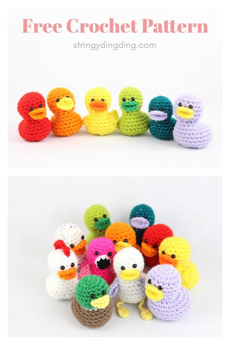 20 Minute Duck Amigurumi Free Crochet Pattern Crochet Rubber Duck Pattern Free Amigurumi, Rubber Duck Crochet Pattern Free, Crochet Rubber Duck Free Pattern, Crochet Amigurumi Duck, Crochet Ducks, Duck Amigurumi, Duck Crochet, Crochet Critters, Cutest Crochet