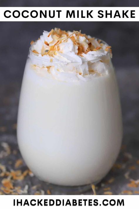 Coconut Milk Shake, Coconut Milk Protein Shake, Coconut Shake Recipes, Coconut Milk Drinks Healthy, Psyllium Husk Recipe Drink, Keto Coconut Milk Recipes, Coconut Milk Recipes Drink, Drinks With Coconut Milk, Coconut Milk Drinks