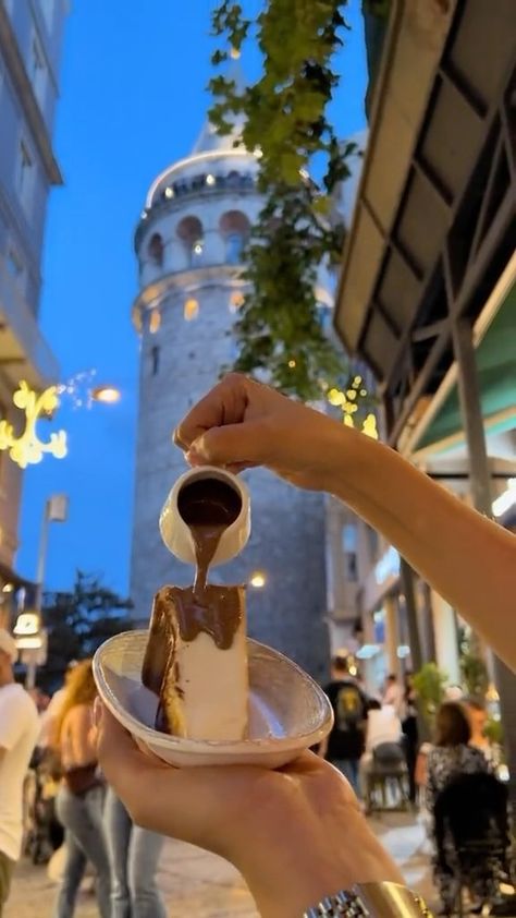 POV: You’re finally tasting the iconic San Sebastian cheesecake by the Galata Tower 🍰☕️ Drop your cheesecake cravings in the comments!… | Instagram San Sebastian Cheesecake Turkey, Turkey Aesthetic Pics, Istanbul Poses, San Sebastian Cake, Sebastian Cake, Turkish Aesthetic, San Sebastian Cheesecake, Istanbul Pictures, Turkey Food