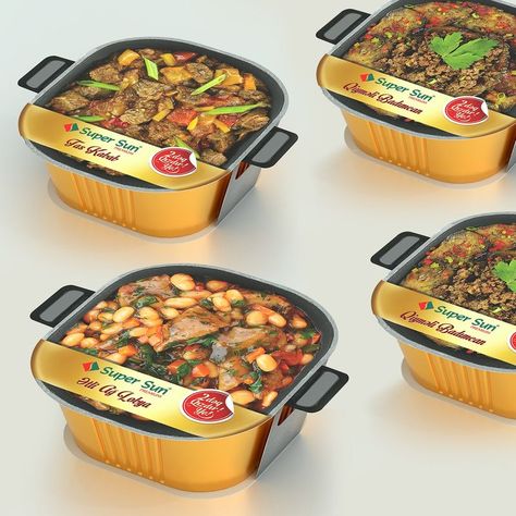 ready to eat meals - There are many iterations of heat-and-eat packages that have been launched over the years, but Super Sun takes a fresh approach to the idea with it... Meal Packaging Design, Instant Food Packaging, Biryani Packaging, Ready To Eat Packaging, Curry Packaging, Ready To Eat Meals, Frozen Food Packaging, Eat Meals, Instant Food