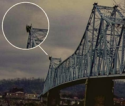 Mothman Sightings Leave Residents on Edge - Slapped Ham Mothman Sightings, Cryptidcore Aesthetic, Paranormal Aesthetic, The Mothman, Paranormal Photos, Parapsychology, 15 December, Point Pleasant, Richard Gere