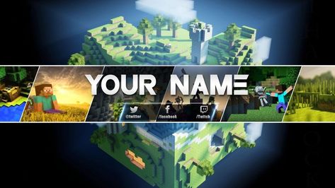 Minecraft Youtube Banner, Bus Cartoon, Twitch Streaming Setup, Best Banner Design, Minecraft Banner Designs, Minecraft Banners, Youtube Banner Backgrounds, Picture Banner, Youtube Banner Design