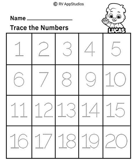 Number Tracing Worksheets pdf for free. Big bold numbers make it easy for kids to learn tracing numbers who are just beginning to hold pencils. Trace number printables are best to develop fine motor skills of preschoolers. #learning123 #todddlerfun #rvappstudios #activitiesfortoddlers #learningnumbers Kids Learning Numbers, Alphabet Writing Worksheets, Number Worksheets Kindergarten, Kindergarten Math Free, Tracing Worksheets Free, Kindergarten Math Worksheets Free, Tracing Numbers, Aktiviti Kanak-kanak, Preschool Math Worksheets