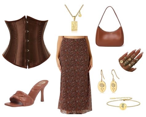 Brown corset and mesh midi skirt outfit #brownoutfit #brown #browcorset #corset #corsetoutfit #meshmidiskirt #goingoutoutfit #datenightoutfit #girlsnightoutfit #dinneroutfit Mesh Midi Skirt, Girls Night Outfit, Brown Corset, Corset Outfit, Midi Skirt Outfit, Fashion Corner, Brown Outfit, Dinner Outfits, Skirt Outfit