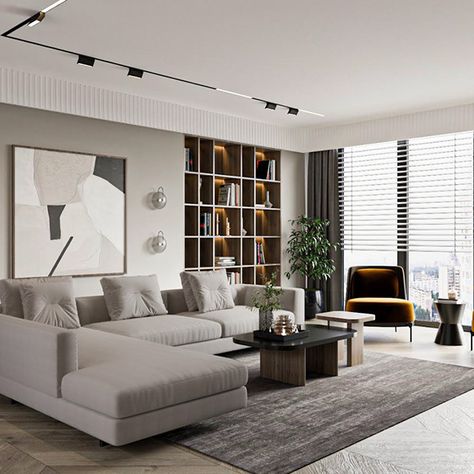 Master Living Room Luxury, Living Room Designs Spacious, Living Room Contemporary Luxury, Modern Living Room Ideas Luxury White, Living Room Foyer Entryway, Contemporary Beige Living Room, Modern Contemporary House Interior Decor, Dream Home Ideas Living Room, Modern Minimalist Living Room Ideas