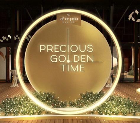 Gold Event Design, Launch Event Ideas, Booth Design Exhibition, Street Decoration, Event Booth, Royal Party, Event Experience, Photo Corners, Media Wall