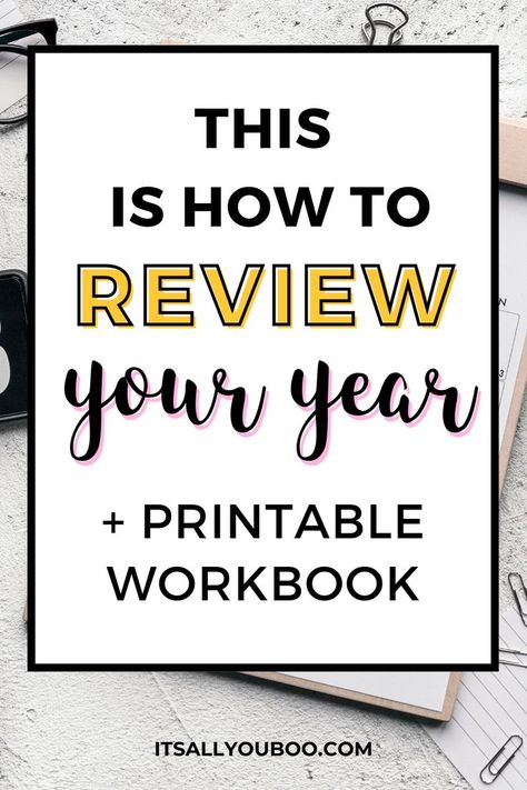 this is how to review your year + printable workbook Year Review Questions, End Of Year Reflection, Year End Reflection, Year End Review, End Of Year Review, Year Reflection, Year Review, Annual Review, Yearly Goals