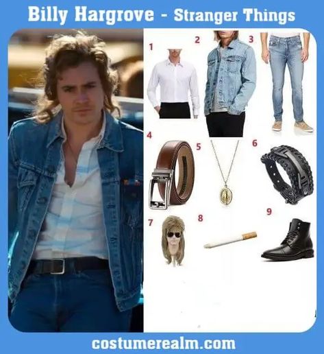 How To Dress Like Stranger Things Billy Costume Guide For Cosplay & Halloween Stranger Things Billy Costume, Stranger Things Outfit Men, Billy From Stranger Things, Stranger Things Billy Hargrove, Stranger Things Billy, Stranger Things Fashion, Lifeguard Costume, Stranger Things Halloween Costume, Halloween Hombre