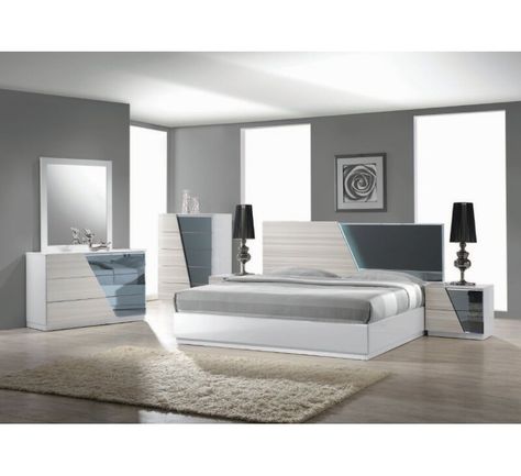 California King Bedroom Sets, Contemporary Bedroom Sets, 5 Piece Bedroom Set, Platform Bedroom Sets, Modern Style Bedroom, Contemporary Bedroom Furniture, Bed Platform, King Bedroom Sets, Bed Furniture Design