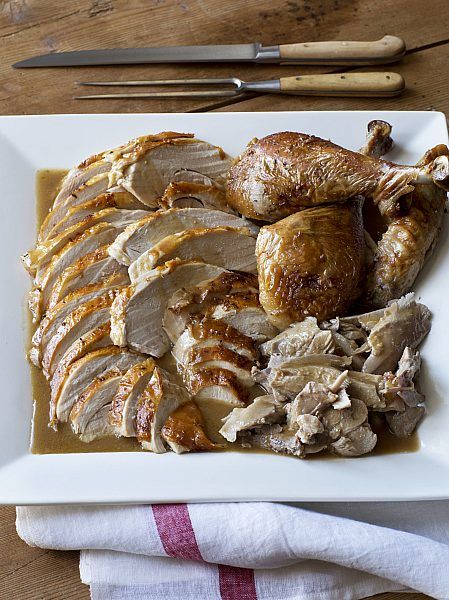 Make Ahead Turkey, Make Ahead Turkey Gravy, Turkey And Gravy, Thanksgiving Menu Recipes, Turkey Gravy From Drippings, Pumpkin Flan, Smashed Sweet Potatoes, Moist Turkey, Empanada Recipe