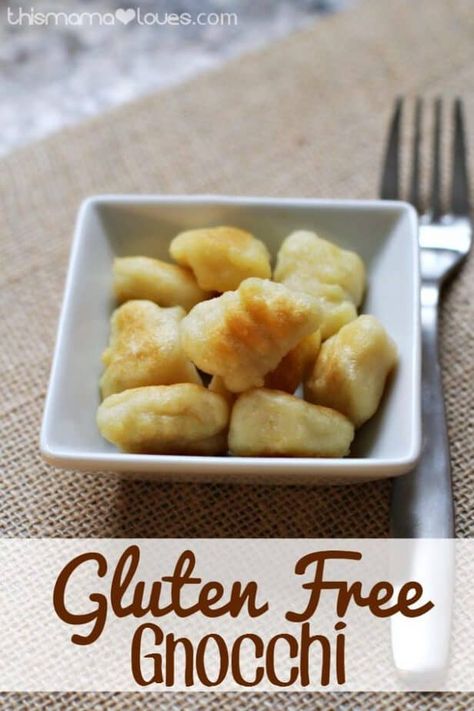 Homemade Gluten Free Gnocchi Gluten Free Gnocchi Recipes, Gluten Free Gnocchi, Gluten Free Potatoes, Homemade Gluten Free, Gnocchi Recipes, No Bake Snacks, Gluten Free Dairy Free Recipes, Gluten Free Recipes Easy, Gluten Free Pasta