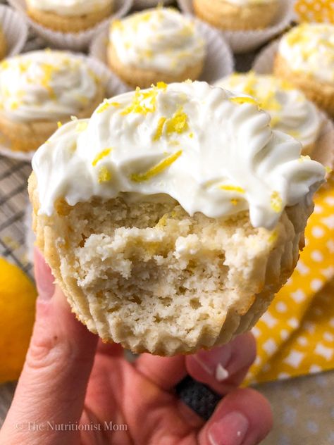 LEMON PROTEIN CUPCAKES - Nutritionist Mom