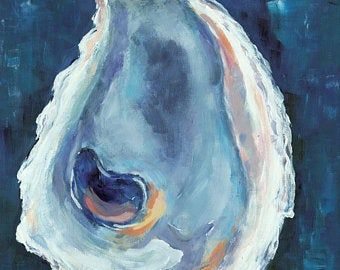 Catherine Carney on Etsy Abstract Art Poster, Marine Art, Seashell Art, Textured Artwork, Canvas Wall Decor, Oyster Shell, Painting Photos, Wall Art Painting, Fine Art Print