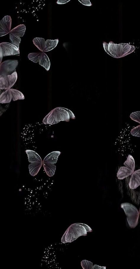 Buterfluffy Art Wallpaper, Buterfluffy Wallpaper, Butterfly Wallpaper Black, Beautiful Butterfly Wallpaper, Cute Butterfly Wallpaper, Black Butterflies Aesthetic, Black Wallpaper Iphone Dark, Butterfly Wallpaper Backgrounds, Wallpaper Girly