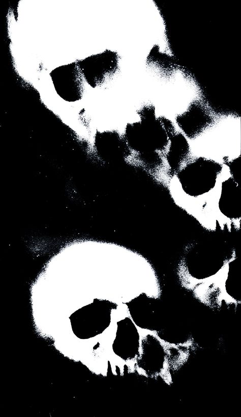 Skull Ink Art, Black And White Core Aesthetic, Graphic Design Images Illustrations, Doodles Black Background, Cybergoth Art, Tattoo Aesthetic Wallpaper, Wallpaper Punk, Black N White Wallpaper, Black Asthetics