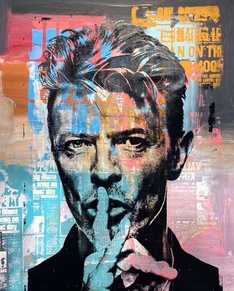 View In My Room David Bowie Painting, Bowie Painting, Portrait Palette, Acrylic Portrait Painting, David Bowie Art, Bowie Art, Avengers Art, Digital Painting Portrait, Digital Portrait Art