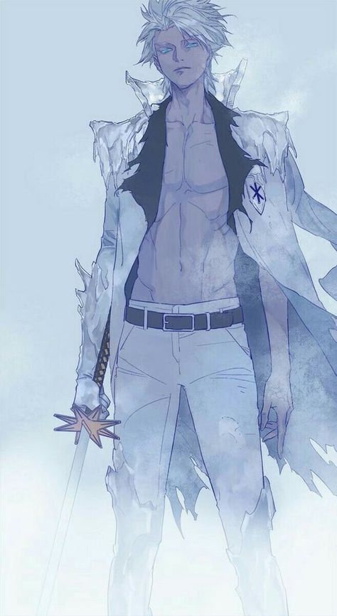 hitsugaya - Bleach Character With White Hair, Toushirou Hitsugaya, Toushiro Hitsugaya, Kuchiki Byakuya, Novel Game, Toshiro Hitsugaya, Byakuya Kuchiki, Rin Okumura, Bleach Anime Art