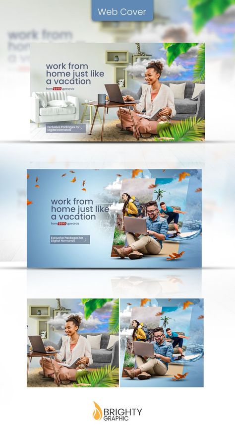 web banner /website cover design for travelling website Banner Website, Hotel Ads, Event Layout, Website Banner Design, Agency Website Design, Travel Creative, Banner Design Layout, Real Estate Marketing Design, Creative Banners