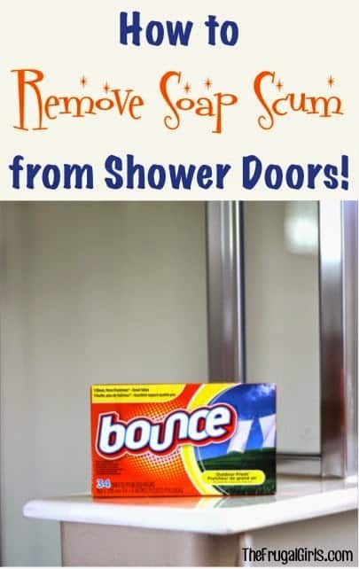 Clean Shower Doors, Clean Shower, Cleaning Painted Walls, Frugal Girls, Deep Cleaning Tips, Bathroom Cleaning Hacks, Household Cleaning Tips, Diy Cleaners, Dryer Sheets