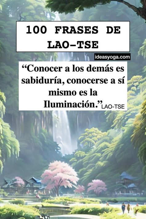 Foto: Paisaje de un bosque en la china - ideasyoga.com Lao Tsu, Lao Tzu Quotes, Tao Te Ching, I Ching, Lao Tzu, Spanish Quotes, Laos, Tao, Zen