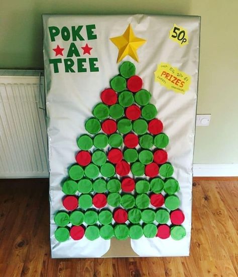 Mackenzie Garner added a new photo. - Mackenzie Garner Diy Christmas Carnival Games, Christmas Fair Ideas Games, Elementary School Winter Carnival, Christmas Poke A Tree Game, School Christmas Carnival Ideas, Kids Christmas Fair Games, Winter Fayre Ideas, Winter Festival School Ideas, School Fayre Games