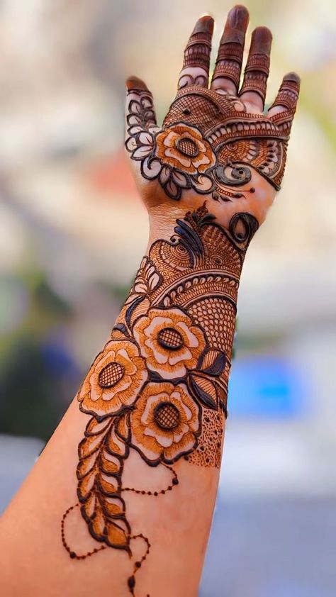 #mehndidesign #mehandidesign #mehandidecoration very gorgeous mehandi design for hand|| mehandi #mehndidesign #mehandidesign #mehandidecoration #mehndiartist #mehendidesign #bridalmehndi #GJMEHENDIDESIGNE #mehndidizain #mehdirdesign Hina Designs, Mehandi Design For Hand, Floral Mehndi, Hand Henna Designs, Simple Mehendi, Indian Mehndi, Front Mehndi Design, Floral Henna Designs, Rose Mehndi Designs