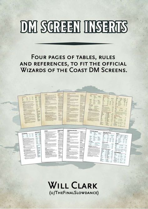 DM Screen Inserts - Dungeon Masters Guild | Dungeon Masters Guild Dnd Dm Screen, Dnd Dm, Dungeons And Dragons Books, Dnd 5, Dm Screen, Dungeon Master Screen, Spice Jar Labels, Storm King, Dungeons And Dragons Homebrew