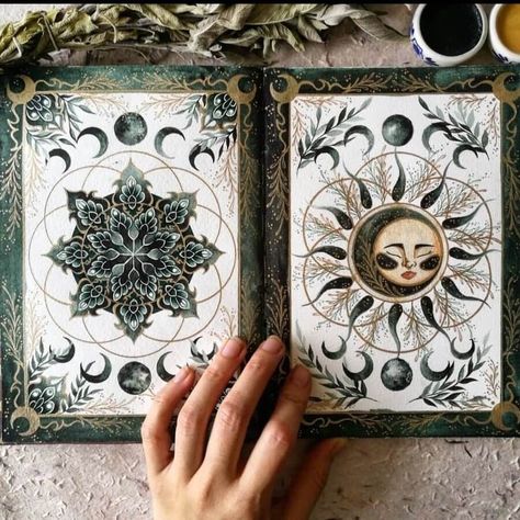 Grimoire Design, Journaling Examples, Old Sketchbook, Sketchbook Spread, Paint Making, Balance Life, Artist Journal, Journal Aesthetic, Arte Sketchbook