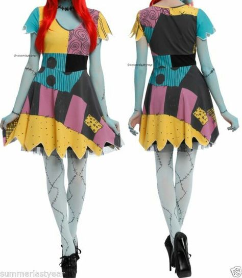 Red Hair Costume, Nightmare Before Christmas Costume, Sally Costume, Horror Halloween Costumes, Nightmare Before Christmas Sally, Disney Dress Up, Sally Nightmare, Disney Dress, Sally Nightmare Before Christmas