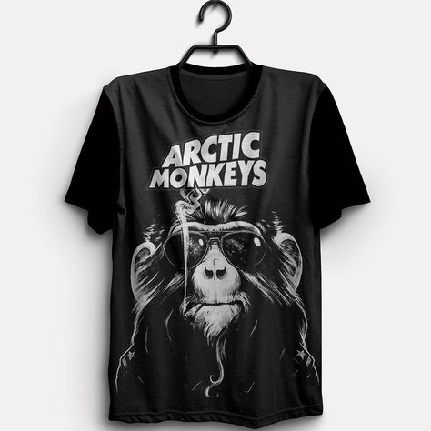 Arctic Monkeys T Shirt, Camisa Rock, Monkey T Shirt, Black Wardrobe, Sneakers Looks, Rock Tees, Looks Black, Fashion Victim, Arctic Monkeys