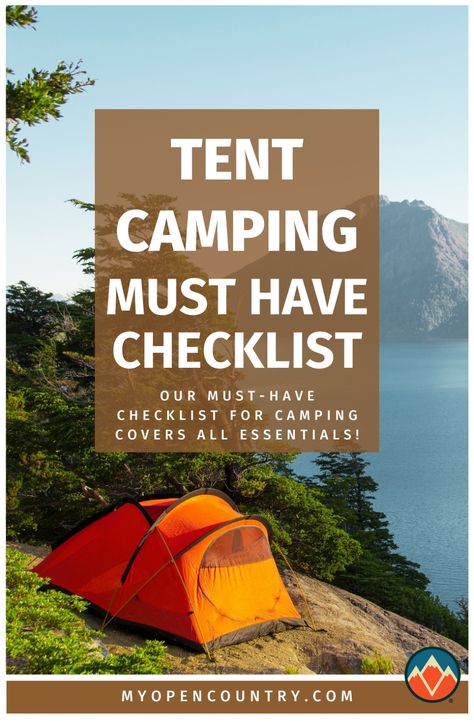 Our must-have checklist for tent camping covers all essentials from multi-use tools to eco-friendly toiletries. Ensure you're well-prepared with reliable gear that makes setting up camp easy, secure, and enjoyable. Ideal for both quick weekend getaways and extended stays in the wild. | Learn more about Things to take camping Week Long Camping Trip Packing Lists, Camping Supplies List, Tent Camping Must Haves, Tent Camping Essentials, Things To Take Camping, Camping Trip Packing List, Camping Trip Essentials, Tent Camping Checklist, Tent Camping Ideas