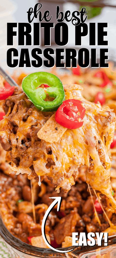 Frito Ground Beef Casserole, Enchilada Casserole With Fritos, Frito Hamburger Casserole, Ground Beef And Fritos Recipes, Frito Enchilada Bake, Frito Pie Recipe Casseroles, Frito Mexican Casserole, Frito Pie Casserole Easy, Baked Frito Pie Casserole