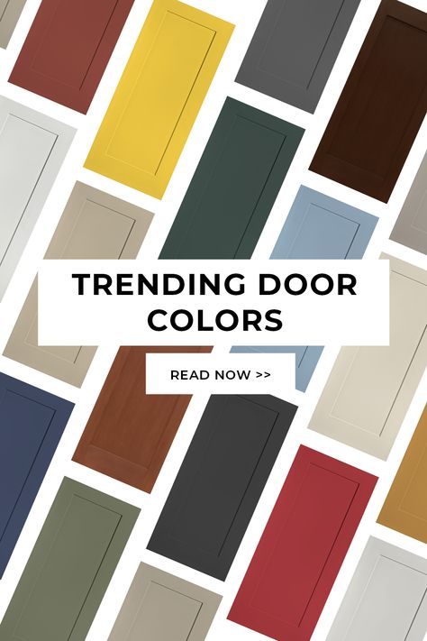 A little paint color on your front door can go a long way! Check out the 8 best front door colors to add to your home's exterior. Brown Doors Exterior Entrance, Front Door Color Ideas For Beige House, Front Door Colors With Dark Brown House, Best Front Door Colors For Brick House, 2024 Front Door Trends, Front Door Colors With Brown House, Front Door And Shutter Colors, Popular Front Door Colors, Brown Front Door