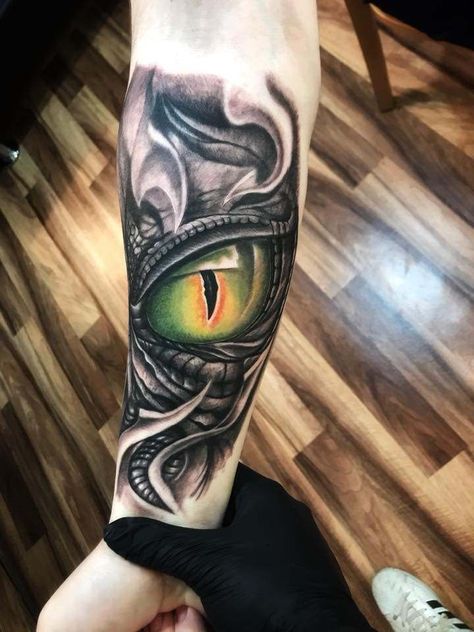 Lizard Eye Tattoo, Reptilian Tattoo, Dragon Eyes Tattoo, Reptile Eye Tattoo, Dragon Eye Tattoo, Dragon Eye Drawing, Ankle Tattoo Men, Inside Of Arm Tattoo, Biomechanical Tattoo Design