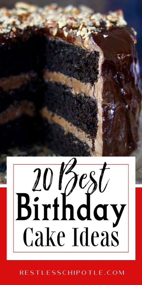 Homemade birthday cakes from scratch are easy to make with these great tips and ideas! Choose from 20 different cakes; chocolate, lemon, yellow, and even spice cake! Layers and sheet cakes included. You'll find something for everyone from your teen to your best friend!