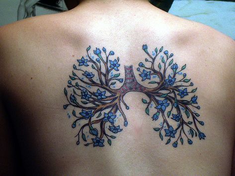 Cherry Bomb Tattoo, Delphinium Tattoo, Anatomical Tattoos, Band Tattoos, Tattoo Schrift, Ribbon Tattoos, Unhealthy Diet, Time Tattoos, Lungs