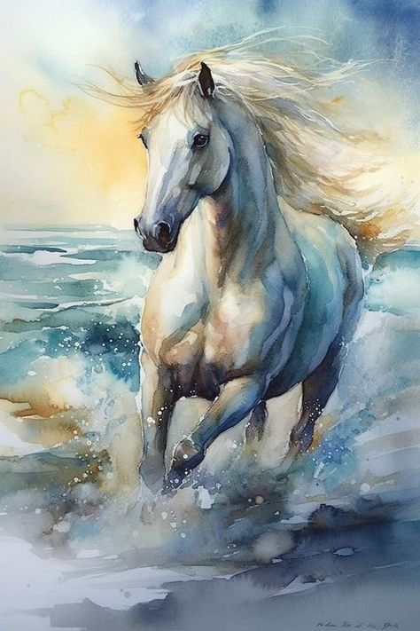 Equine Art Paintings, Horse Paintings Acrylic, Colorful Horse Painting, Hilarious Dogs, Watercolor Horse Painting, Horse Canvas Painting, Horse Art Drawing, Horse Oil Painting, Horse Artwork